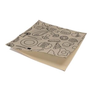 Custom food packaging of Kraft Burger Bag