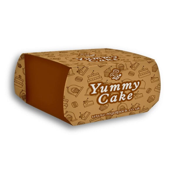 Personalized and Bespoke Brown Cake Box