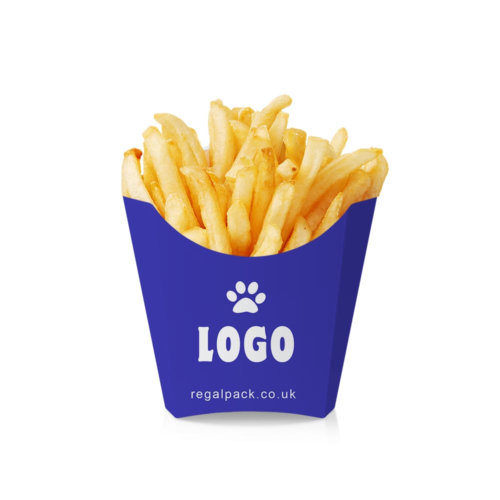 Customized, Bespoke and Personalized Blue French Fry Box