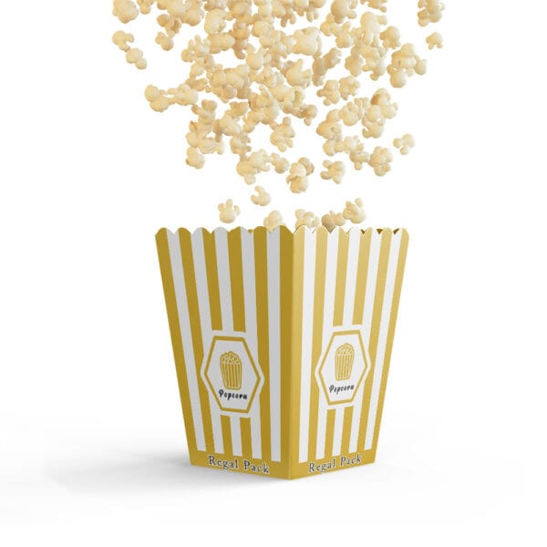 Personalized, bespoke and Custom Popcorn box with popcorns