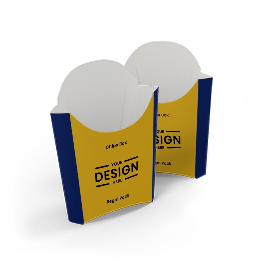 Personalized, Customized and Bespoke Double Blue and Orange Chips box