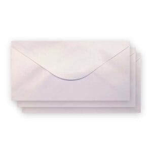 Premium Quality Ice White Color DL Shimmer Envelopes 220mm x 110mm