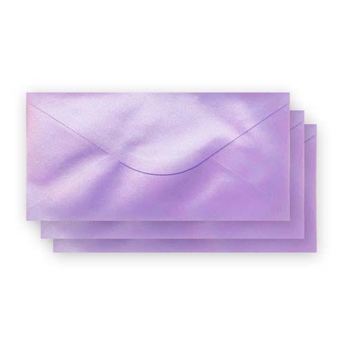 Premium Quality Purple Color DL Shimmer Envelopes 220mm x 110mm