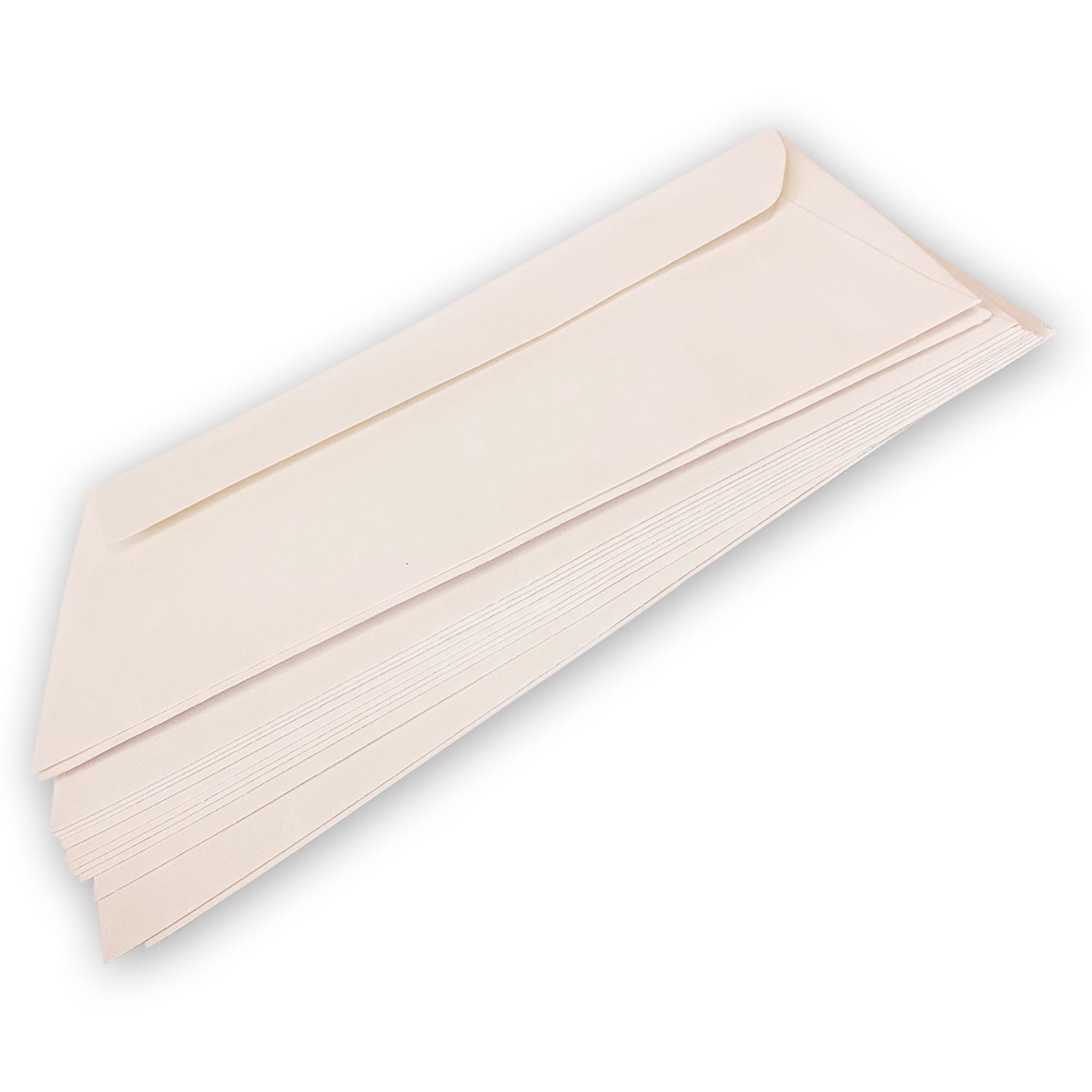 Laid Bright White Quality Peal and Seal Straight Flap DL Envelopes with Window 120GSM - Image 2
