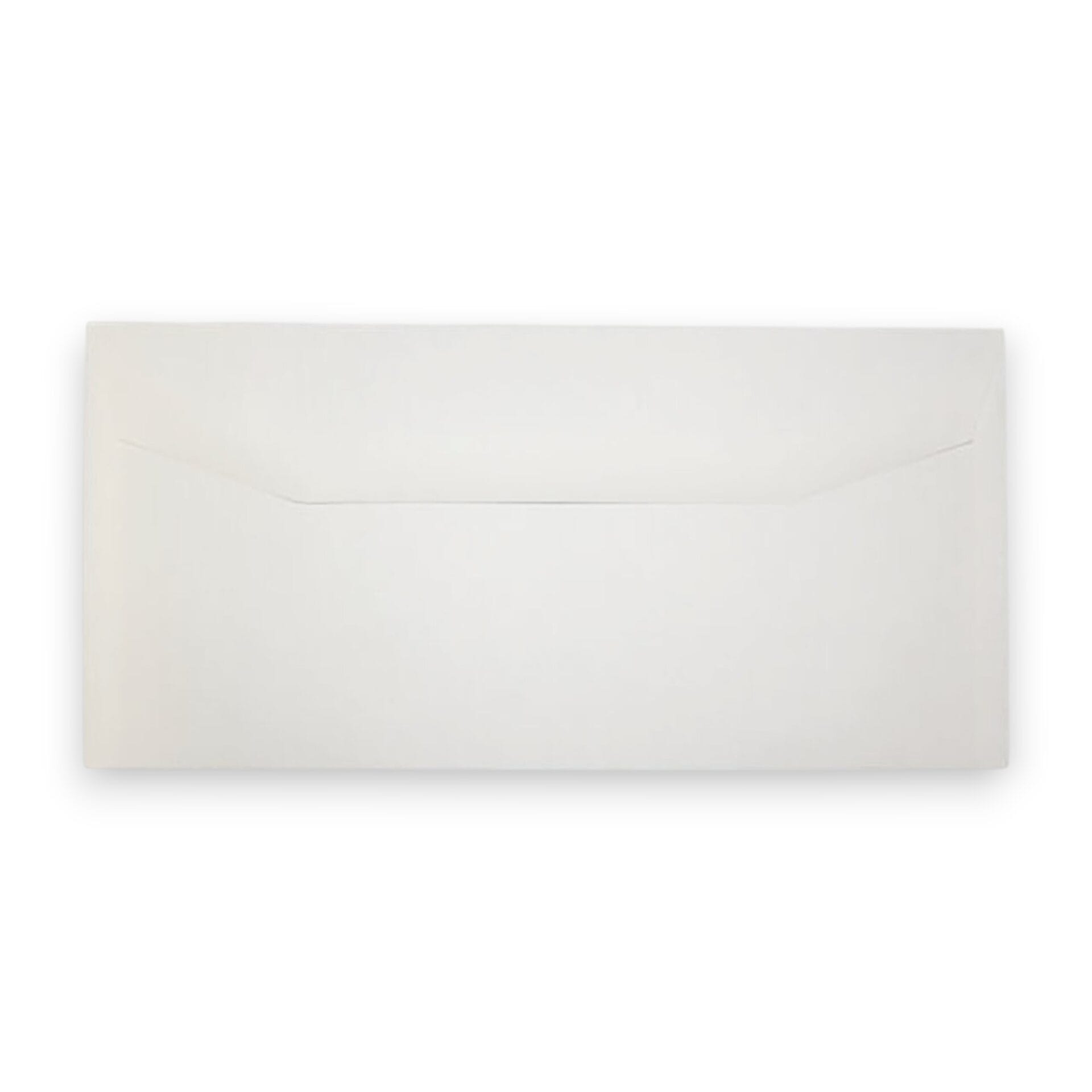 Premium White DL+ (PLUS Size) Lightweight Wallet Gummed Envelopes 80GSM - Image 2