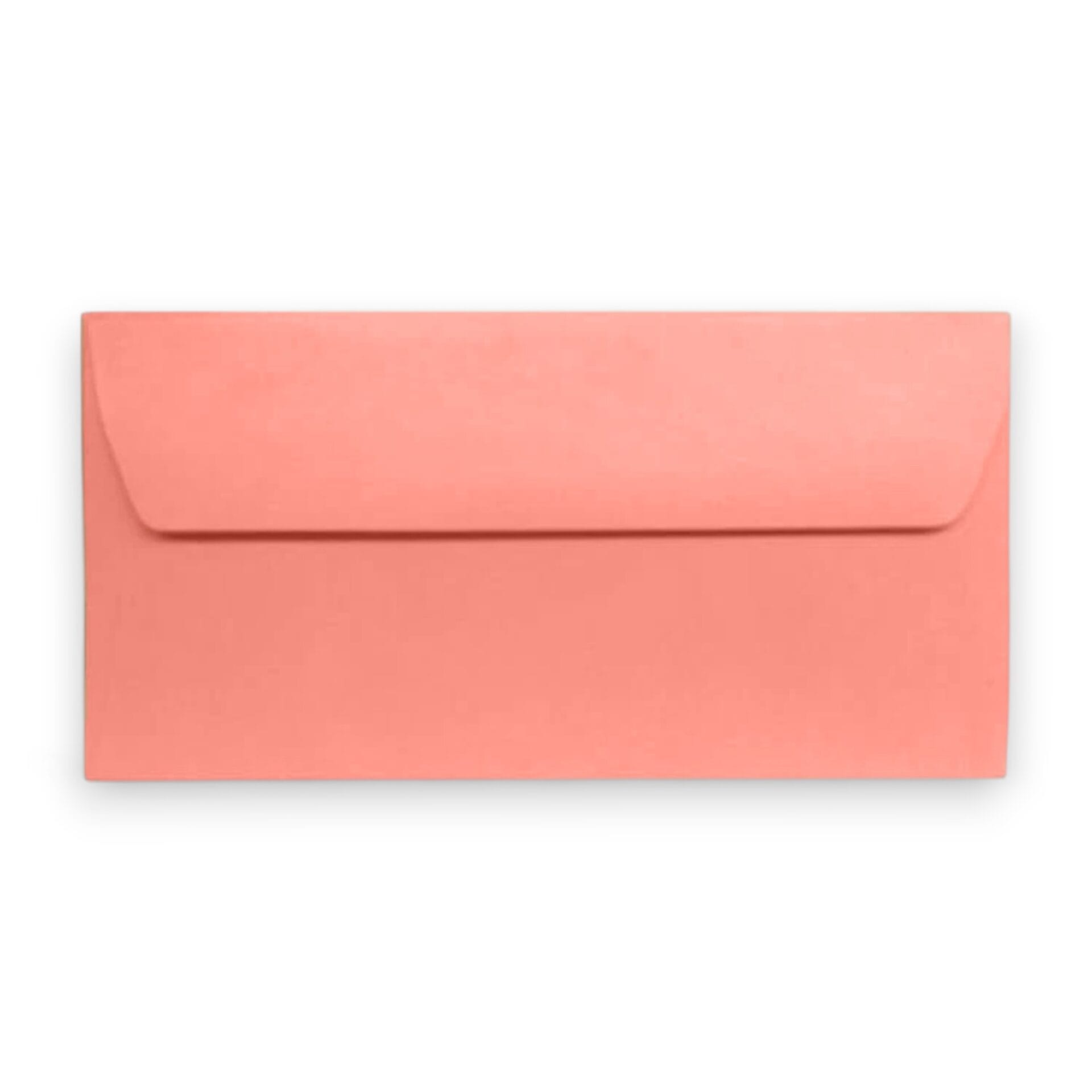 Salmon High Quality Vanguard Gummed Straight Flap DL Envelopes 120GSM