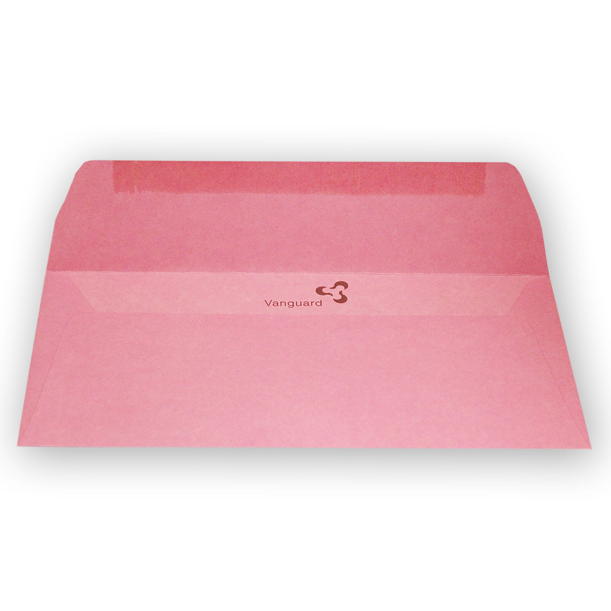 Salmon Pink High Quality Vanguard Gummed Straight Flap DL Envelopes 120GSM - Image 2