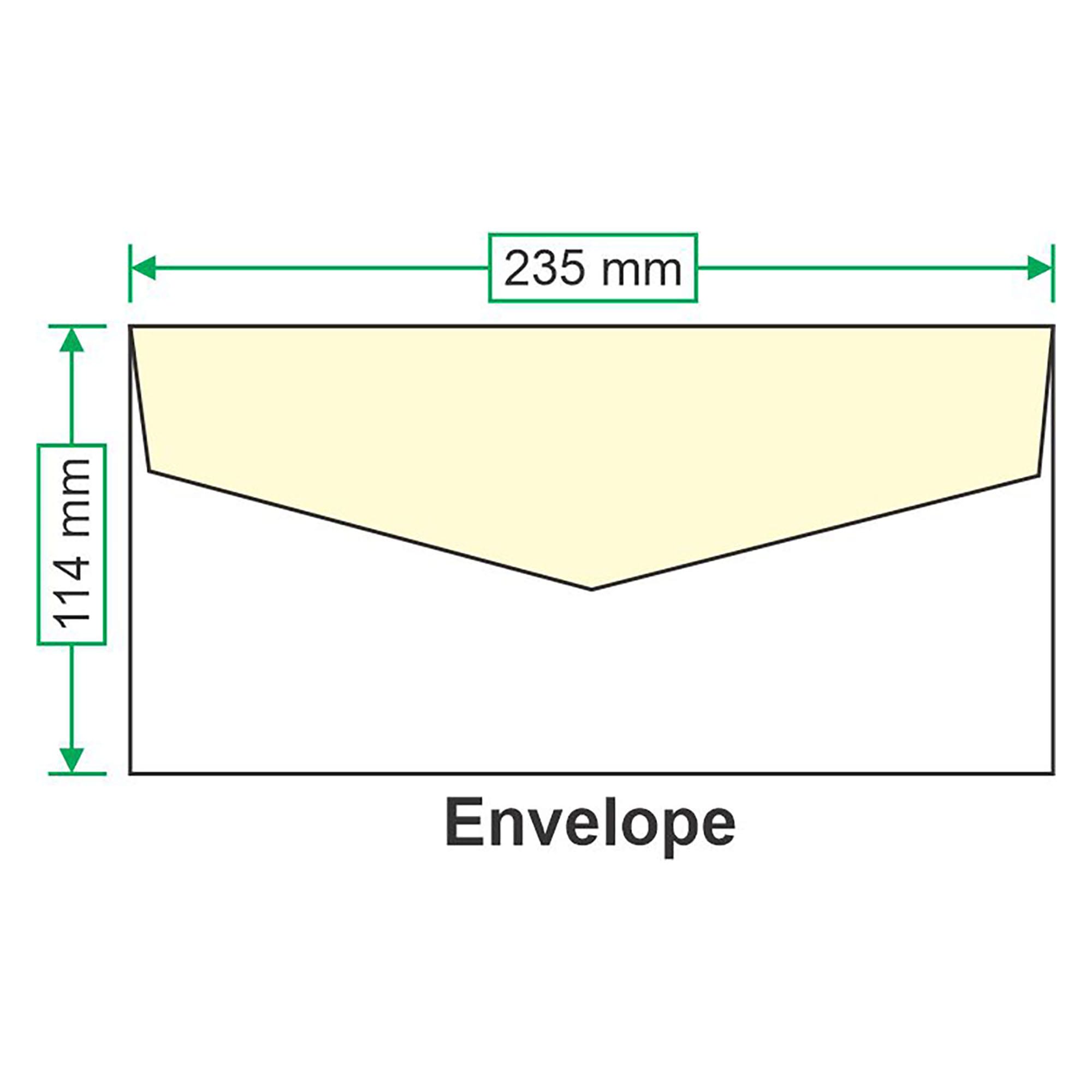 Premium White DL+ (PLUS Size) Lightweight Wallet Gummed Envelopes 80GSM - Image 3