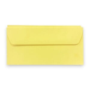 Sunlight Yellow High Quality Vanguard Gummed Straight Flap DL Envelopes 120GSM