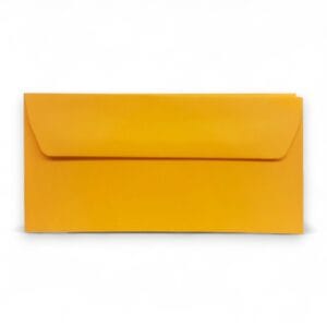 Tangerine Orange High Quality Vanguard Gummed Straight Flap DL Envelopes 120GSM
