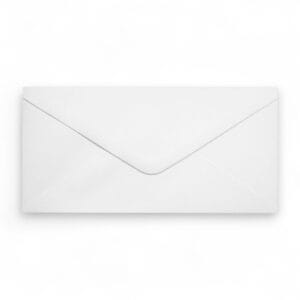 High Quality White Gummed Diamond Flap DL Envelopes 120GSM