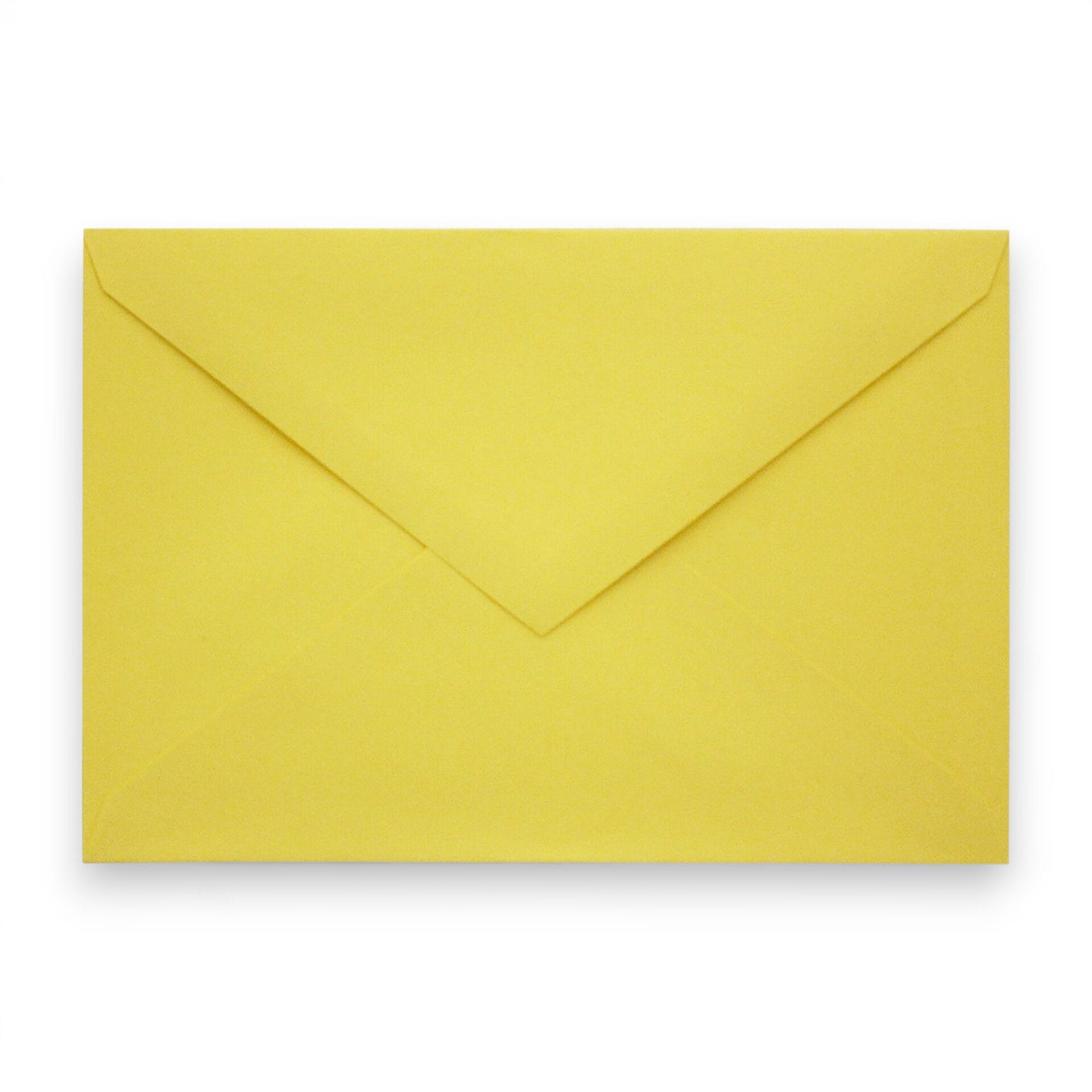 Premium Yellow RSVP Gummed Diamond Envelopes