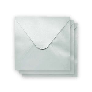 Premium Quality Silver Square Shimmer Envelopes 155mm x 155mm