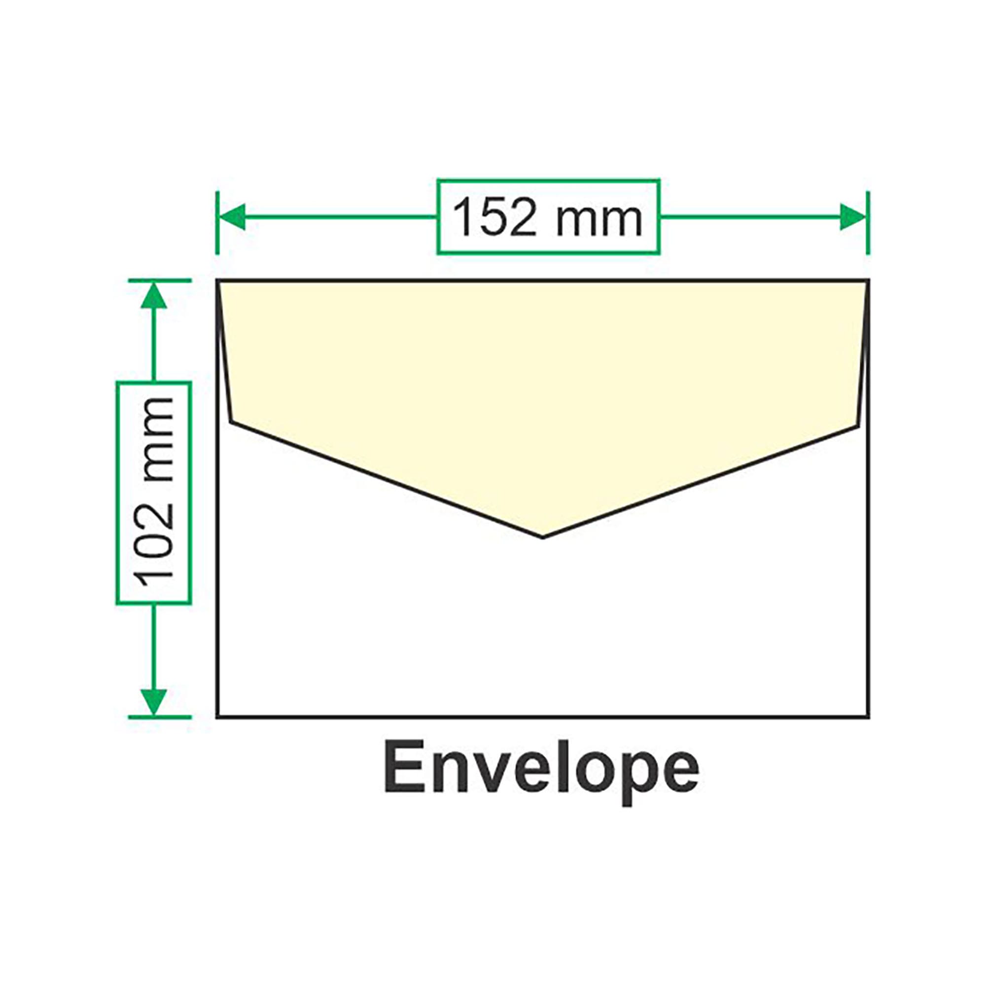 Premium Yellow RSVP Gummed Diamond Envelopes - Image 2