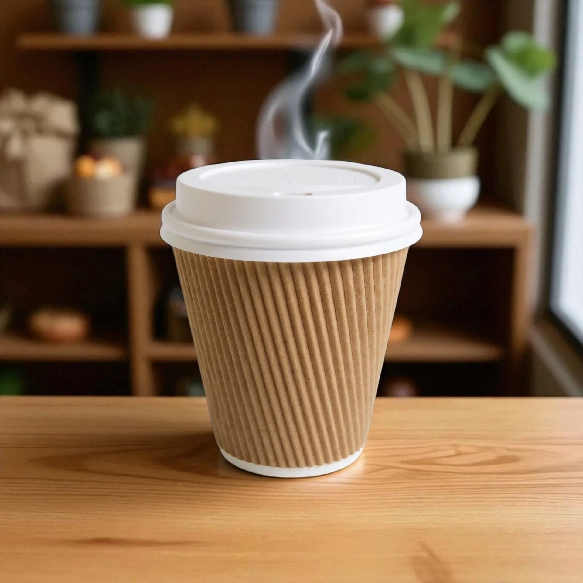 12oz Ripple Coffee Cup With Lid - Image 8