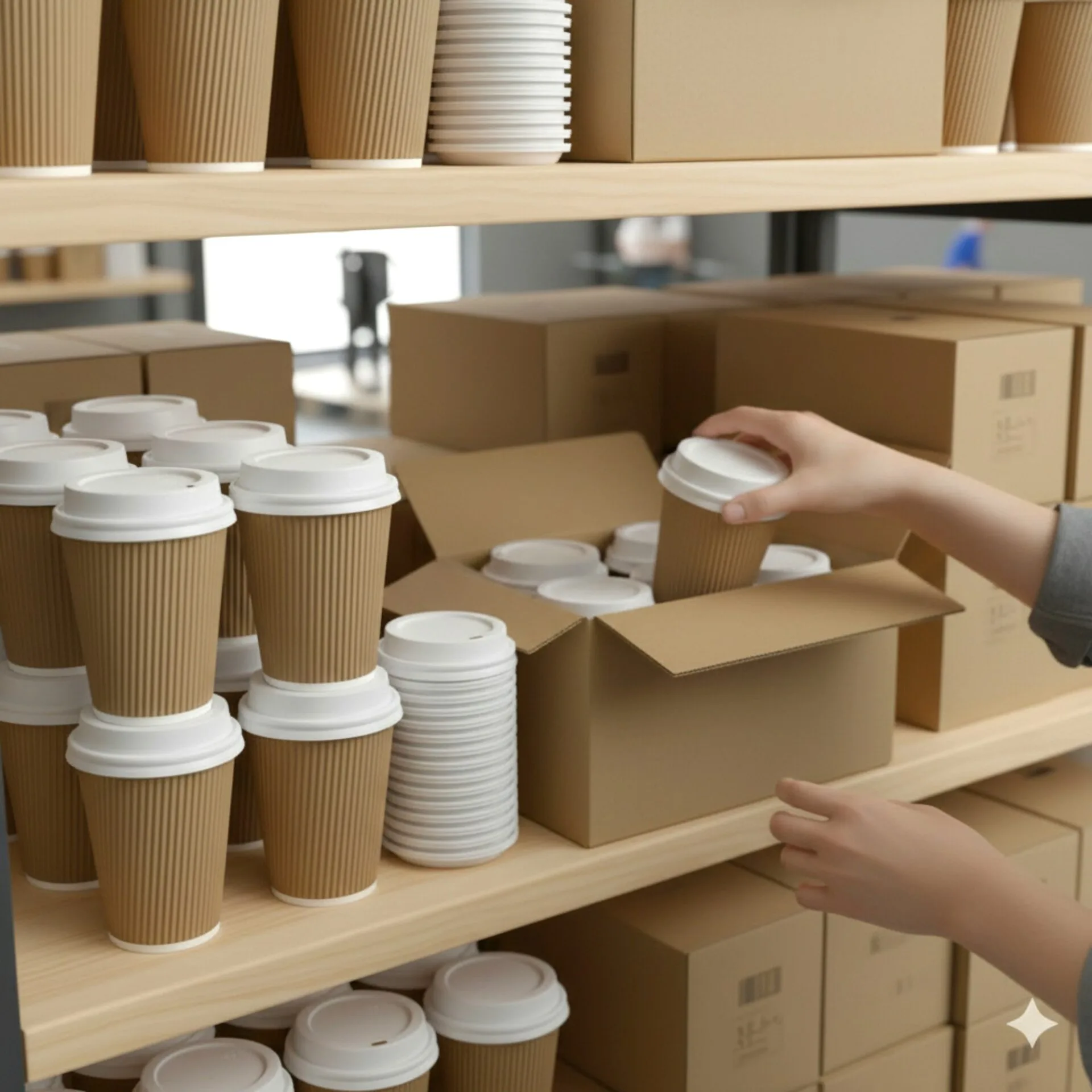 12oz Ripple Coffee Cup With Lid - Image 7