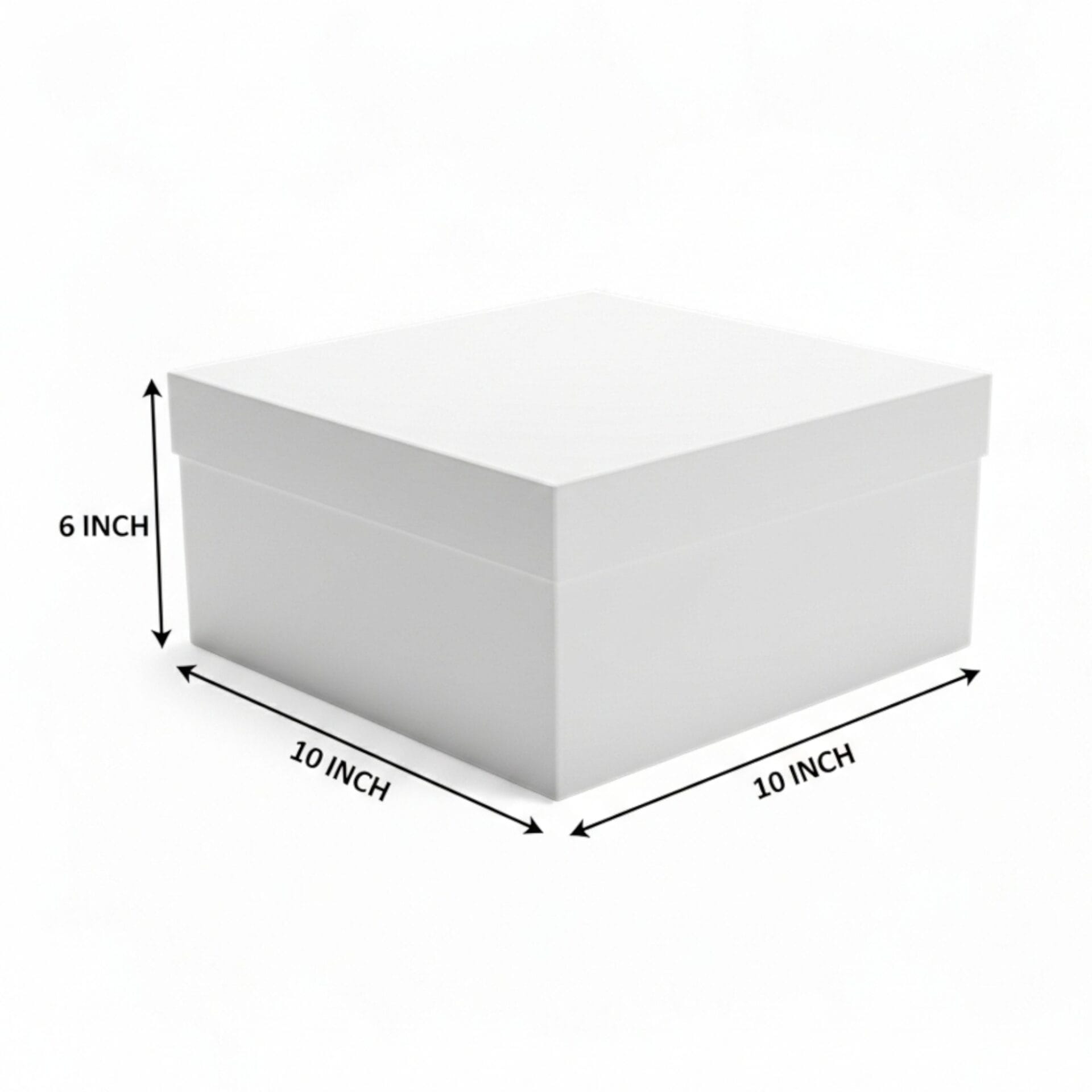 White Square Cake Boxes 10" 12" 14" Wide and 6" Tall - Image 13