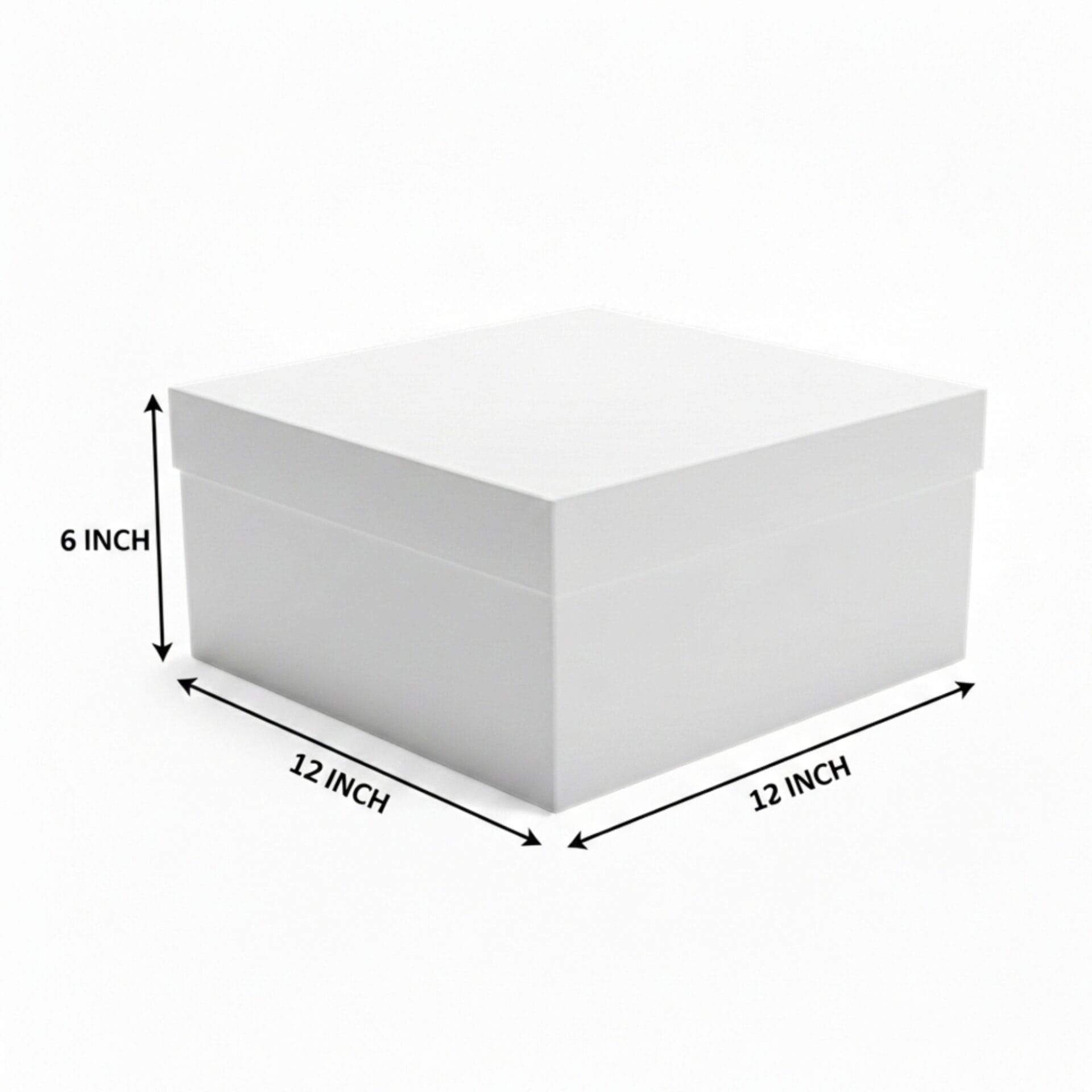 White Square Cake Boxes 10" 12" 14" Wide and 6" Tall - Image 14