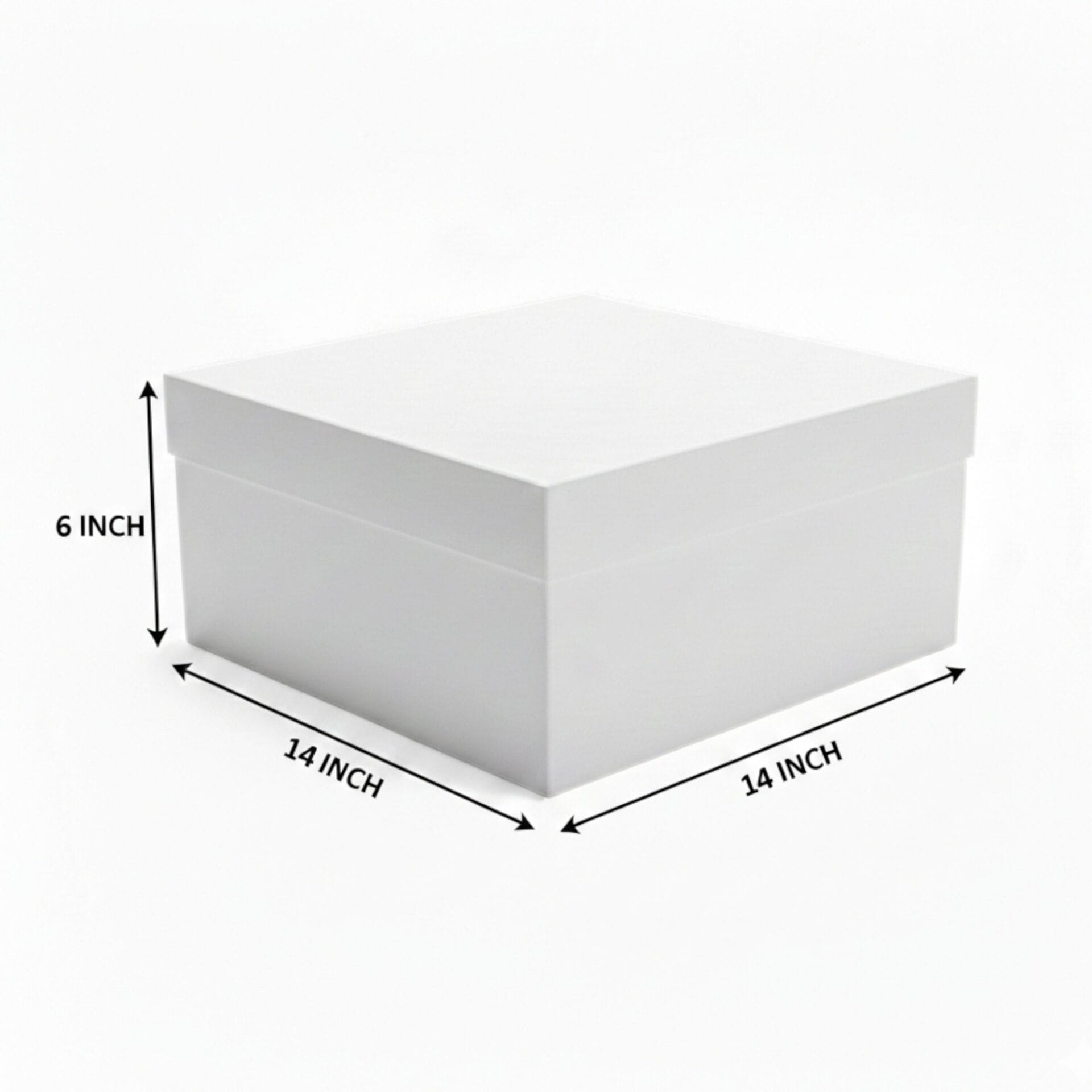 White Square Cake Boxes 10" 12" 14" Wide and 6" Tall - Image 15