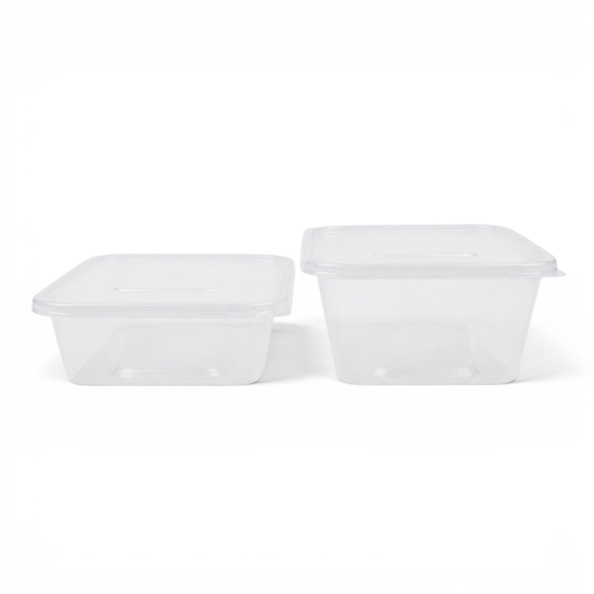 Plastic Food Containers with Lids – 500ml & 650ml