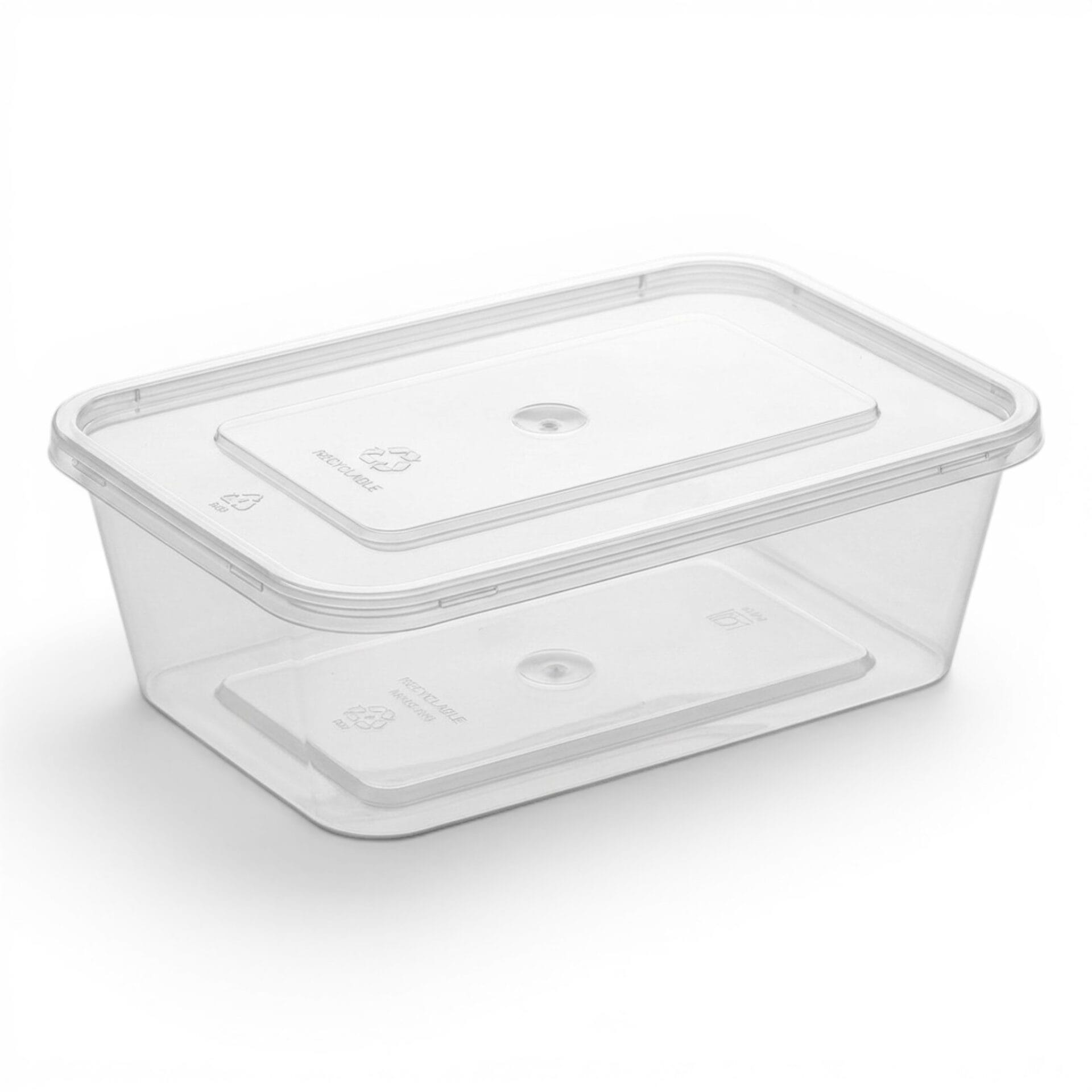 Plastic Food Containers with Lids – 500ml & 650ml - Image 2