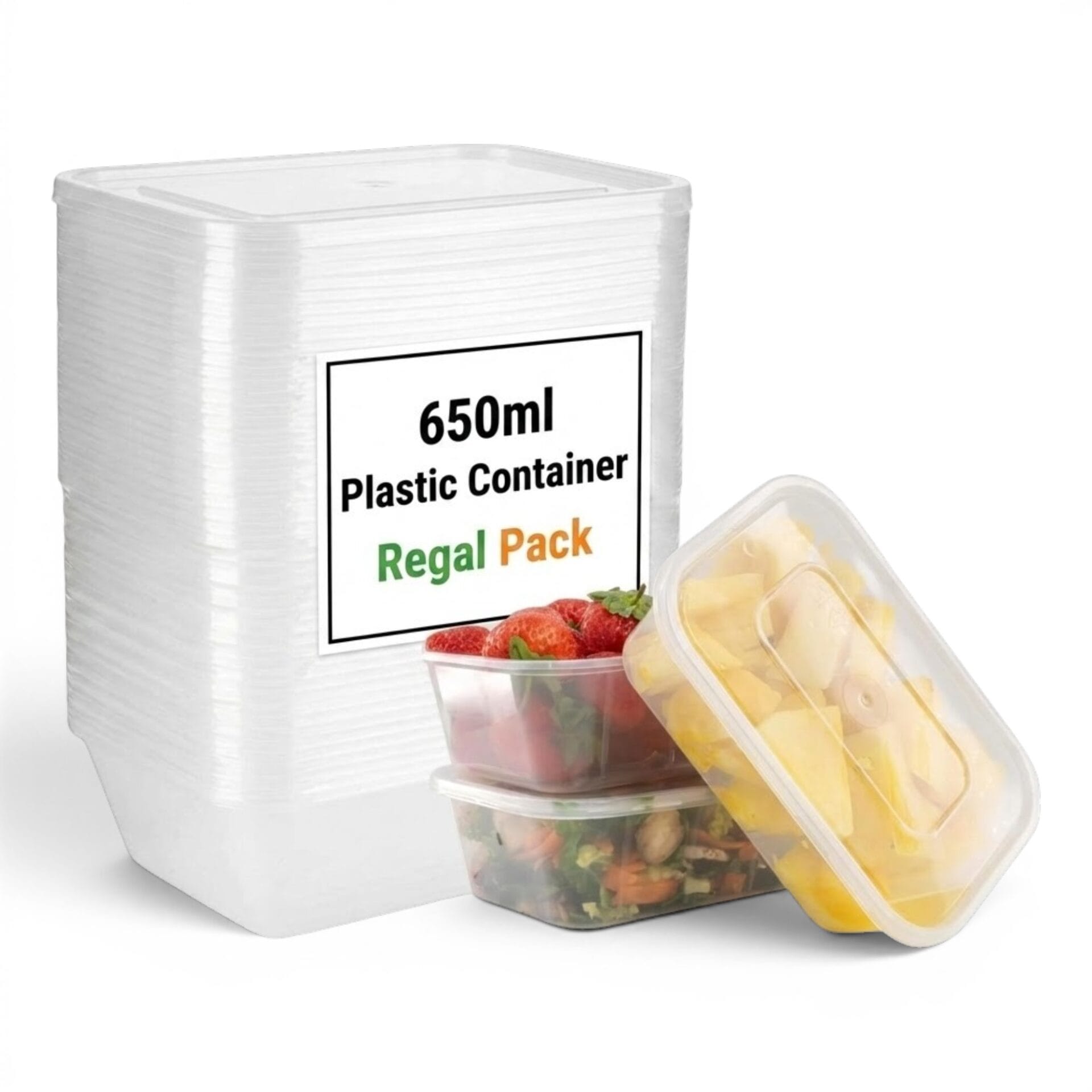 Plastic Food Containers with Lids – 500ml & 650ml - Image 14