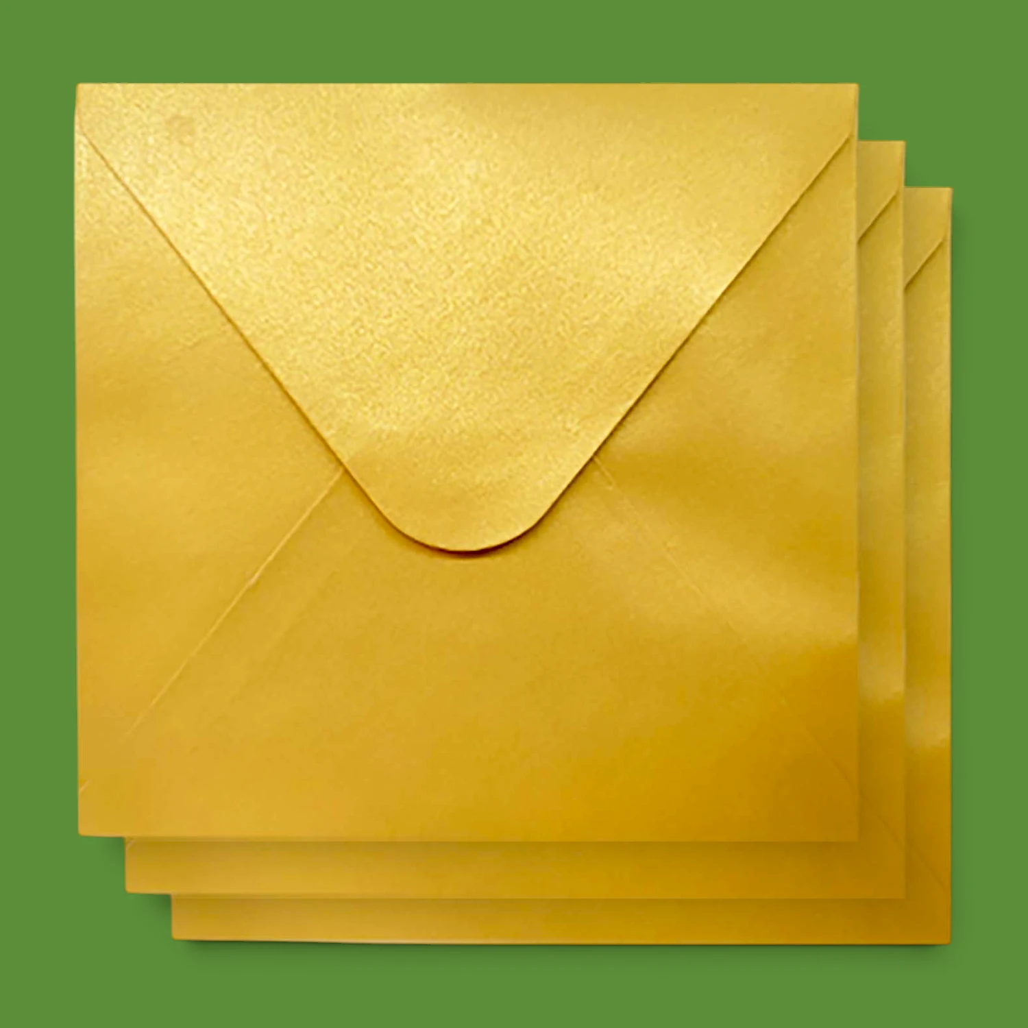 6"x6" Gold Shimmer Envelopes - 100GSM