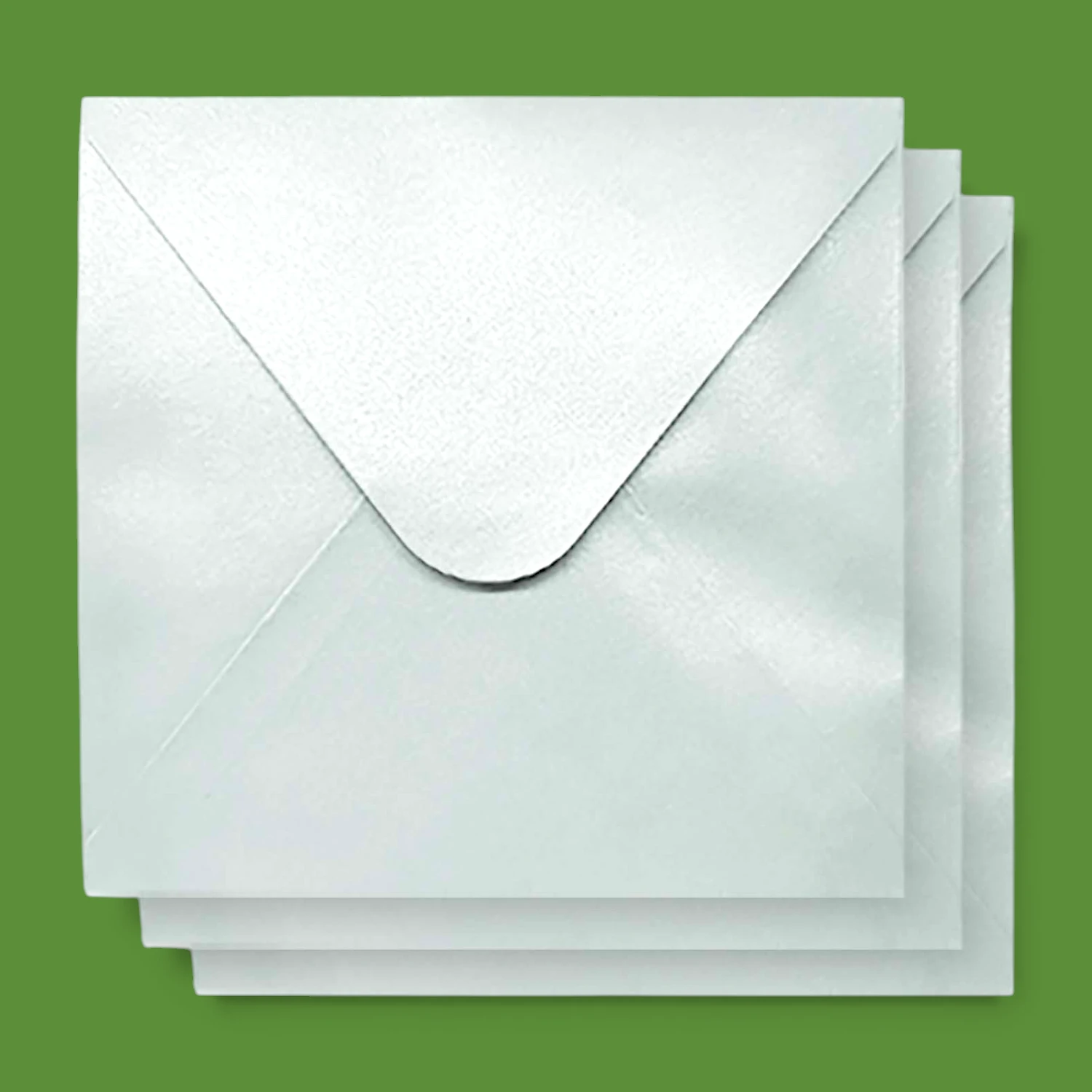 6"x6" Silver Shimmer Envelopes - 100GSM