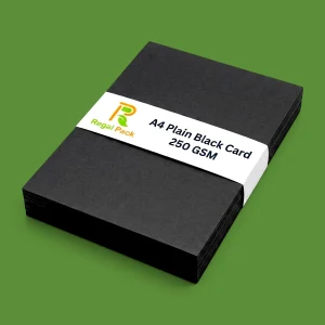 A4 Black Plain Sheet Card-250GSM