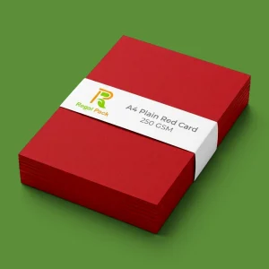A4 Crimson Red Plain Sheet Card-250GSM