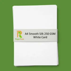 A4 White Smooth Silk Cards - 250gsm