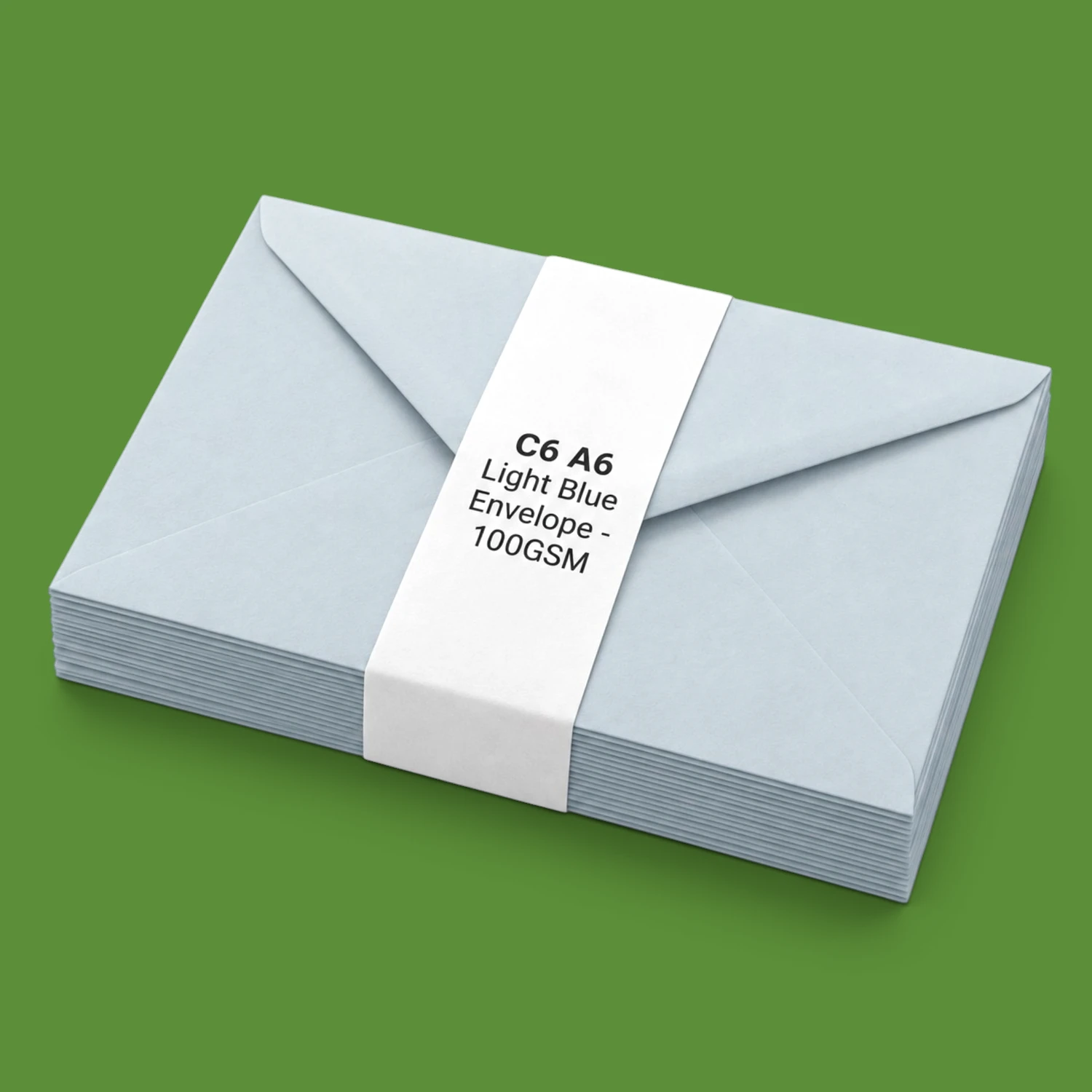C6 Light Blue Diamond Flap Envelopes - 100GSM