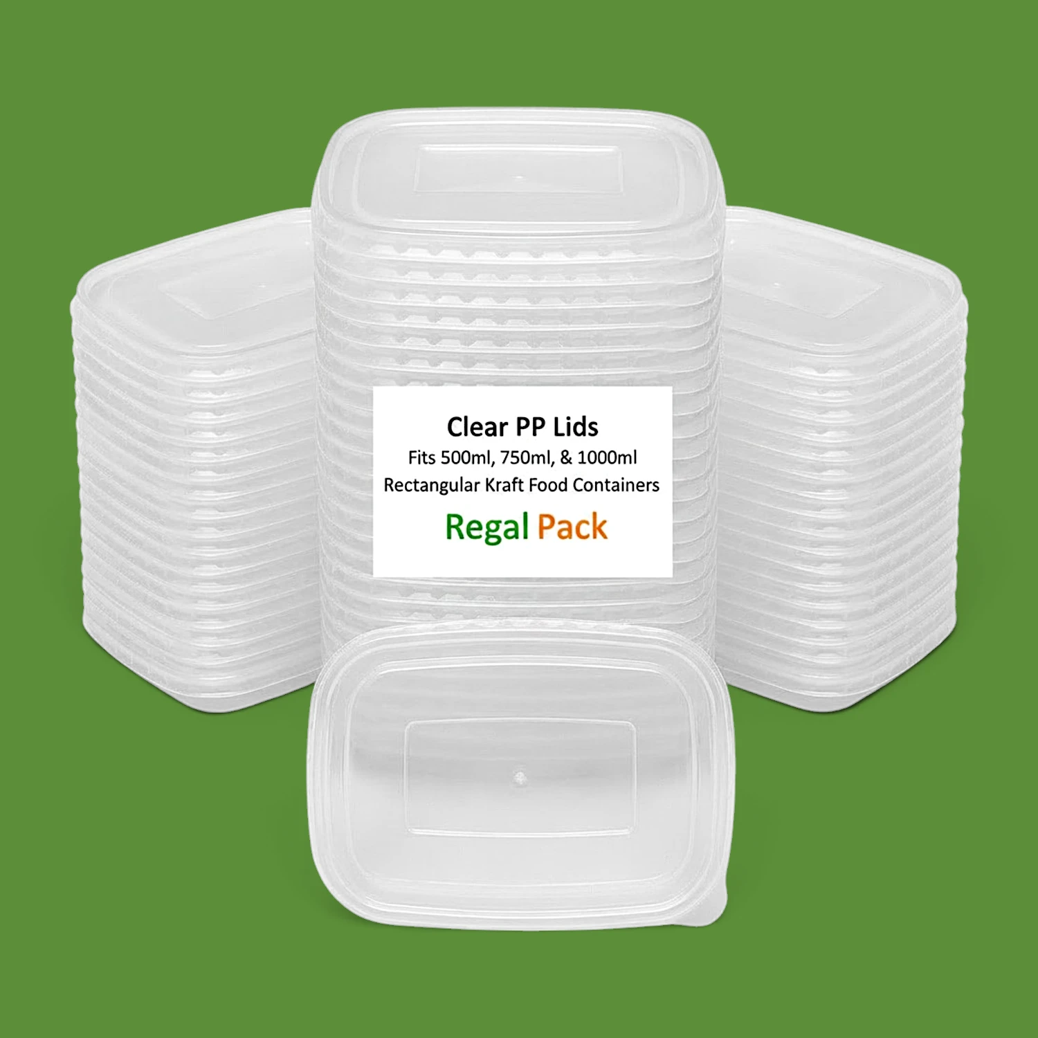 Clear PP Rectangular Lids