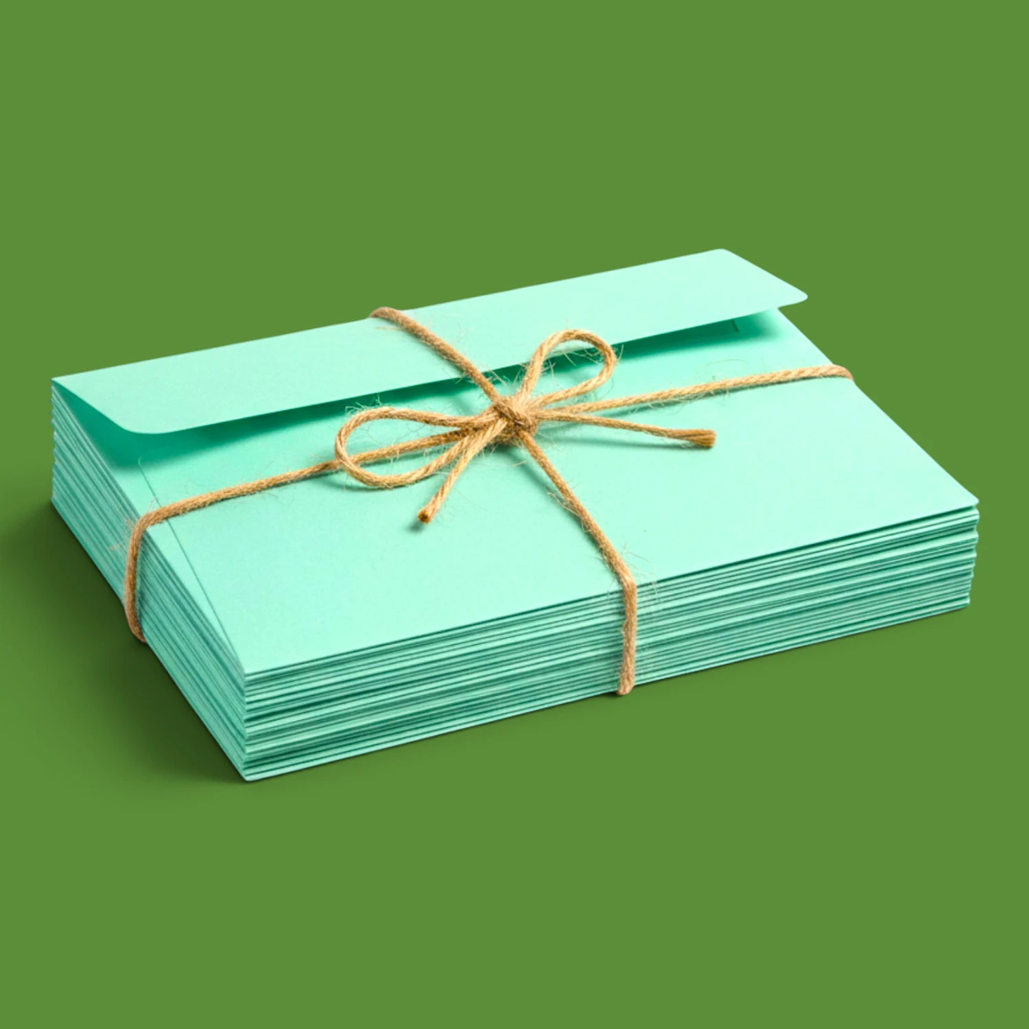 DL Aqua Green Envelopes - 120GSM