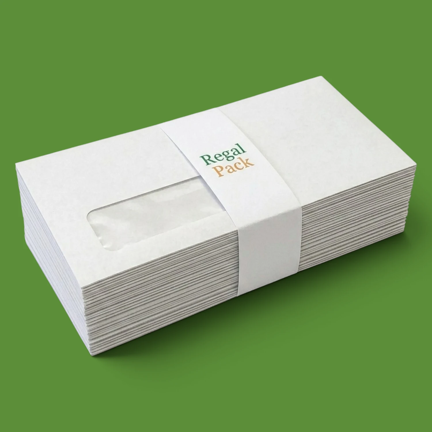 DL Laid Bright White Window Envelopes - 120GSM