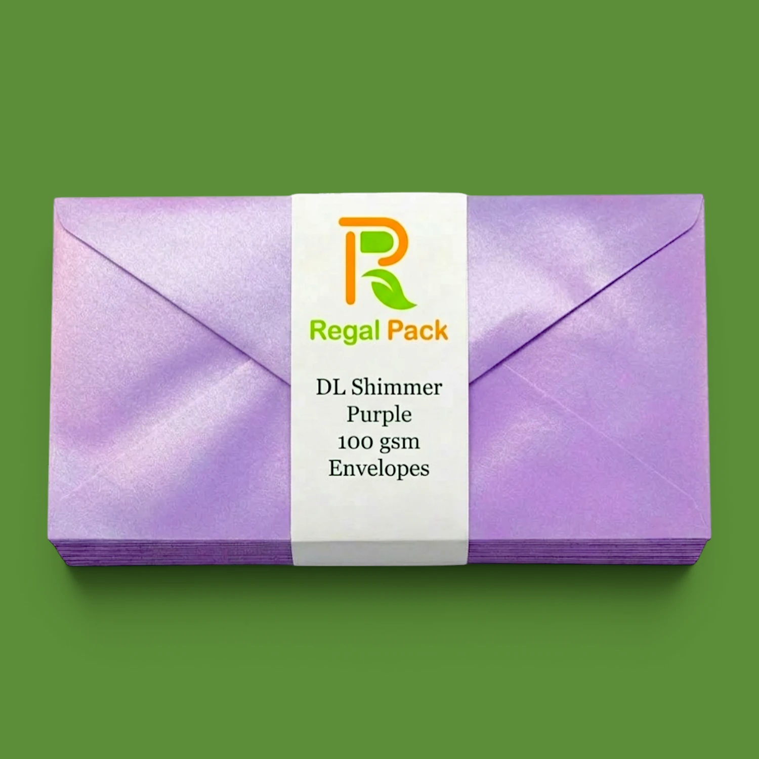 DL Purple Shimmer Envelopes - 100GSM