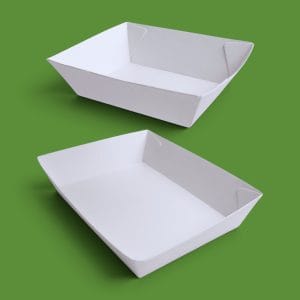 White Food Trays