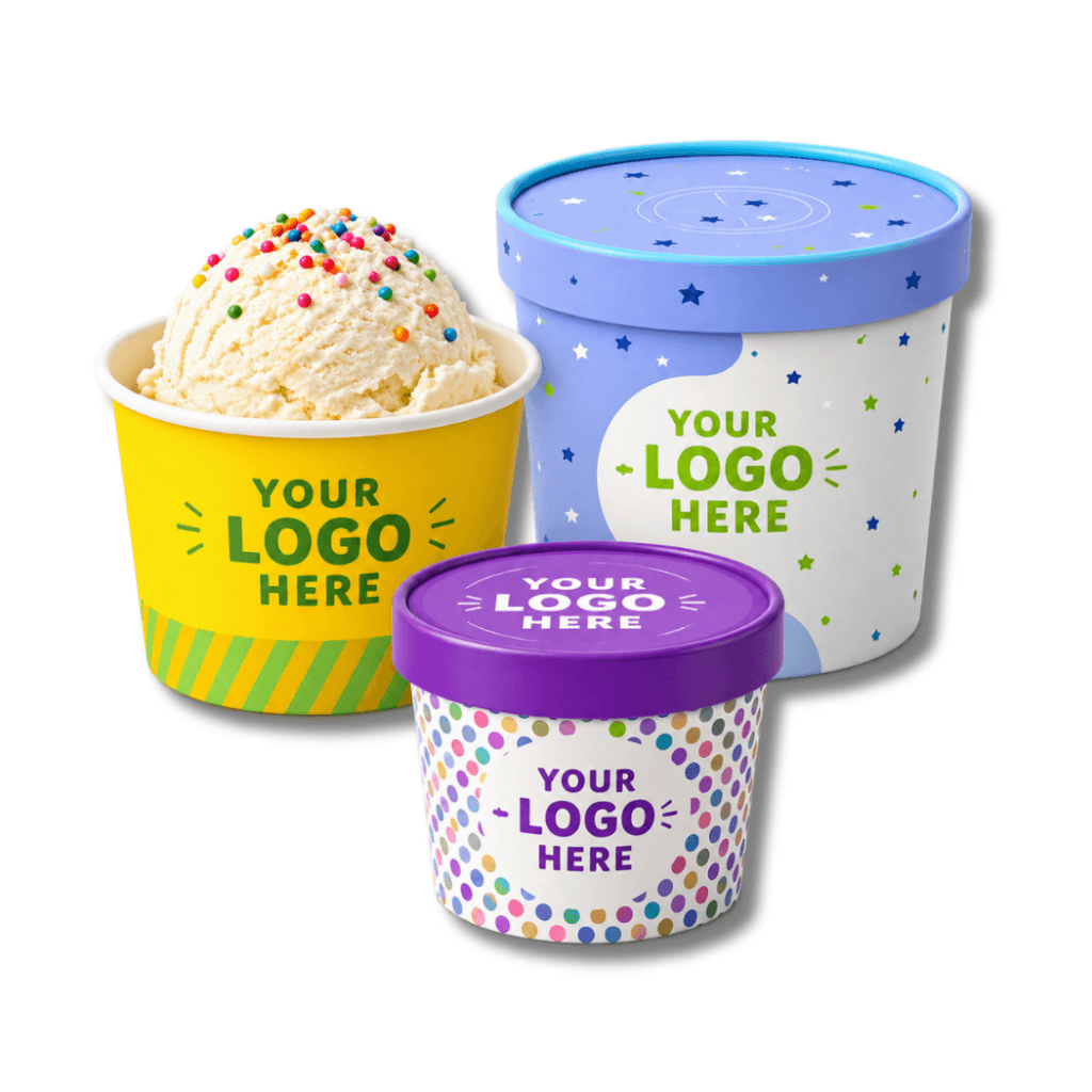 ICE CREAM CUPS WHITE BG