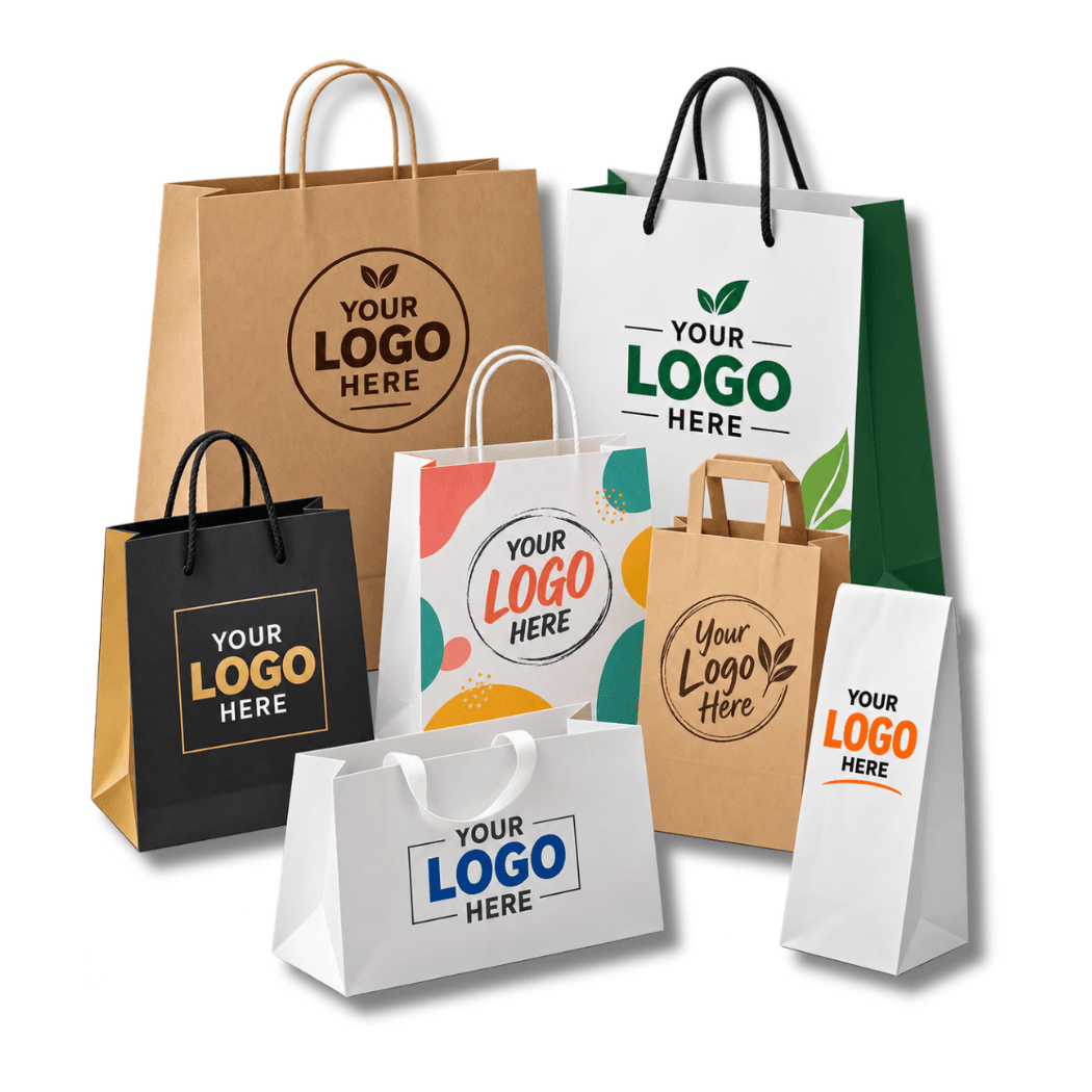 PAPER BAGS WHITE BG