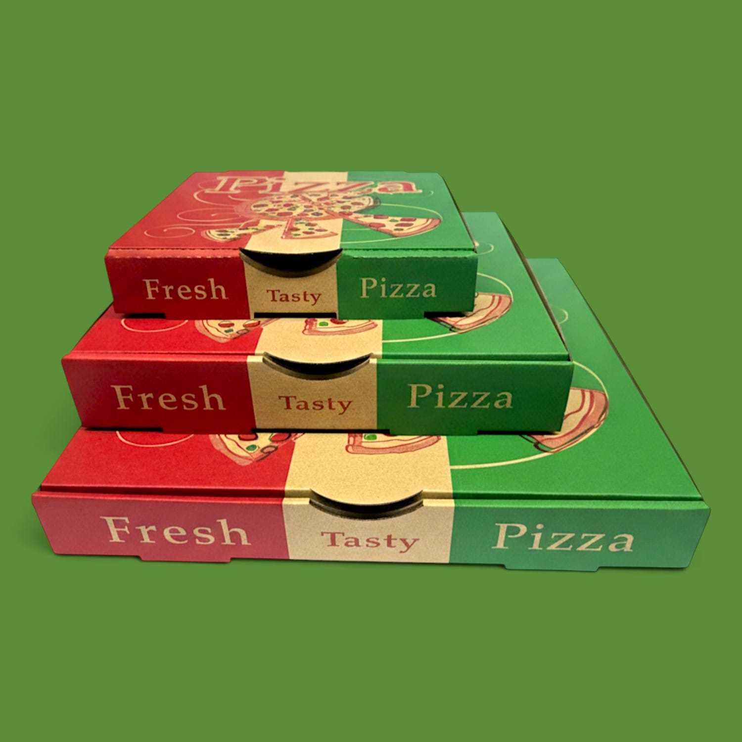 Printed Pizza Boxes 9" 12" 15"