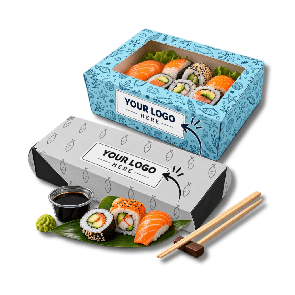SUSHI BOXES WHITE BG