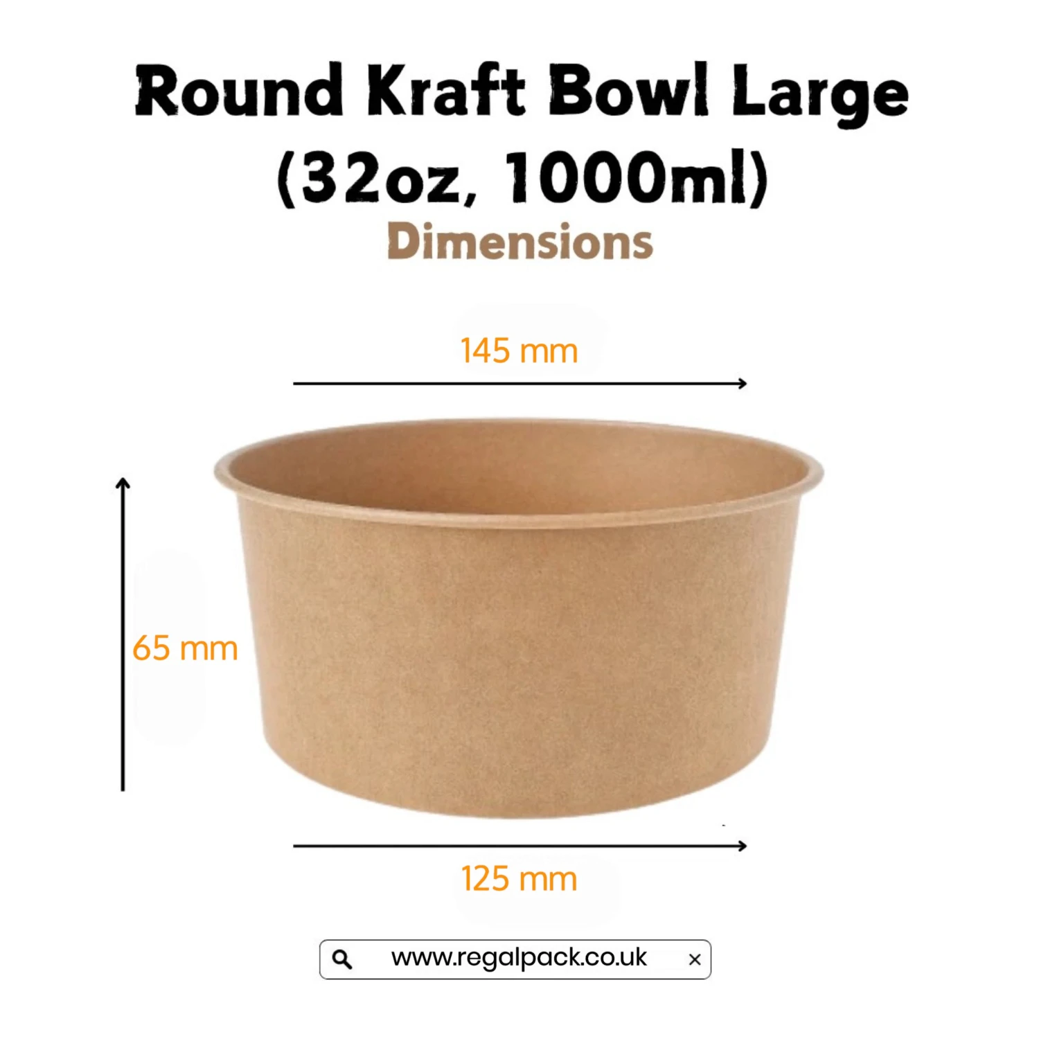 1000ml Round Bowl - Image 2