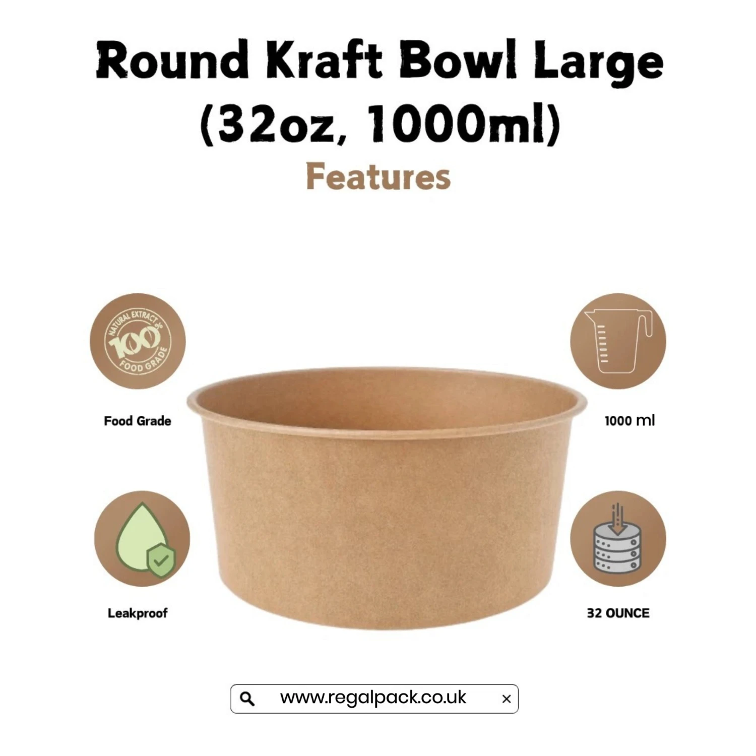 1000ml Round Bowl - Image 5