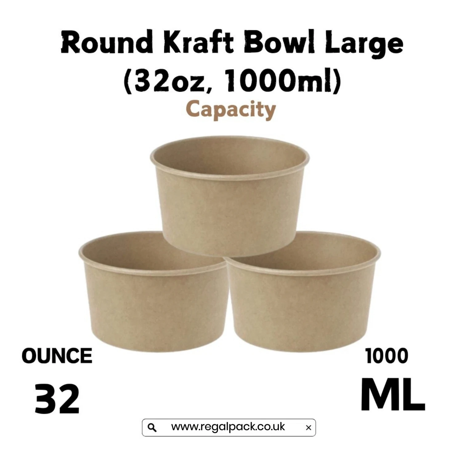 1000ml Round Bowl - Image 6