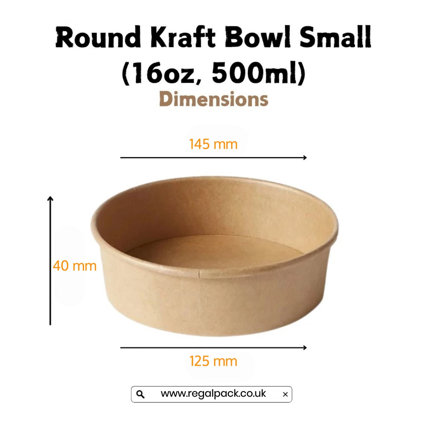 500ml Round Bowl - Image 2