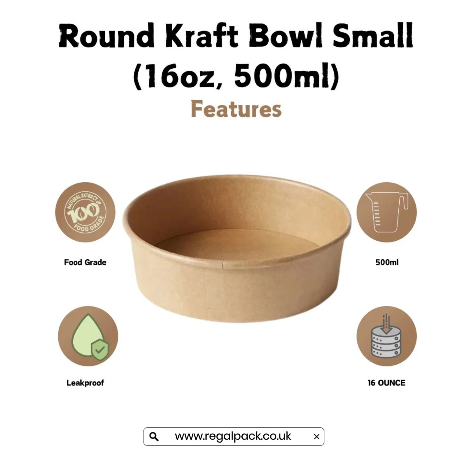 500ml Round Bowl - Image 4