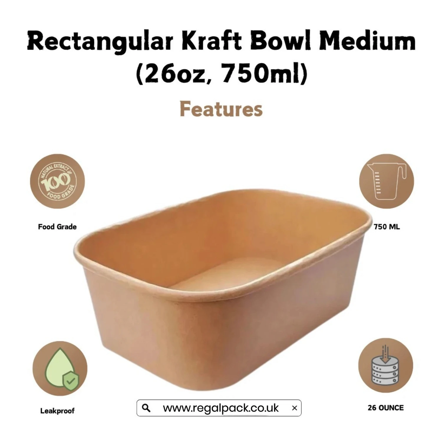 750ml Rectangular Container - Image 6
