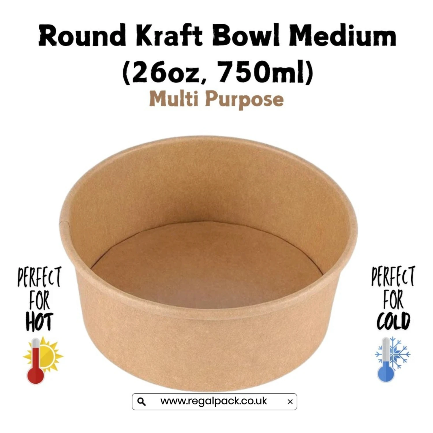 750ml Round Bowl - Image 5
