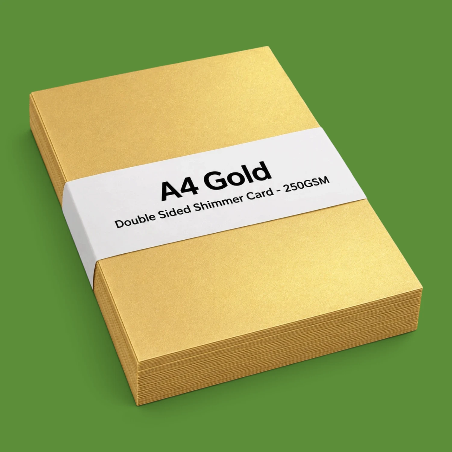 A4 Gold Double Sided Shimmer Card - 250GSM