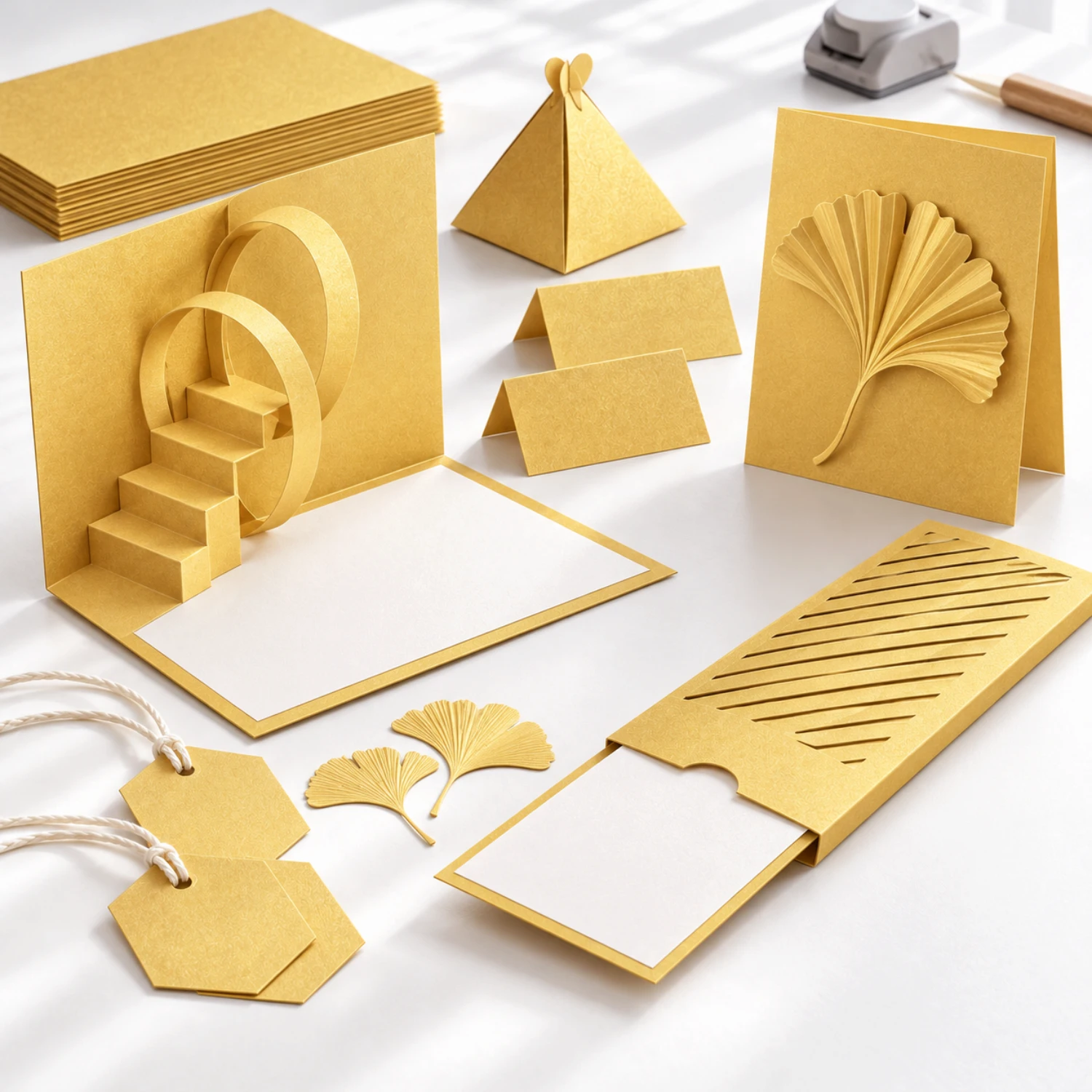 A4 Gold Double Sided Shimmer Card - 250GSM - Image 3